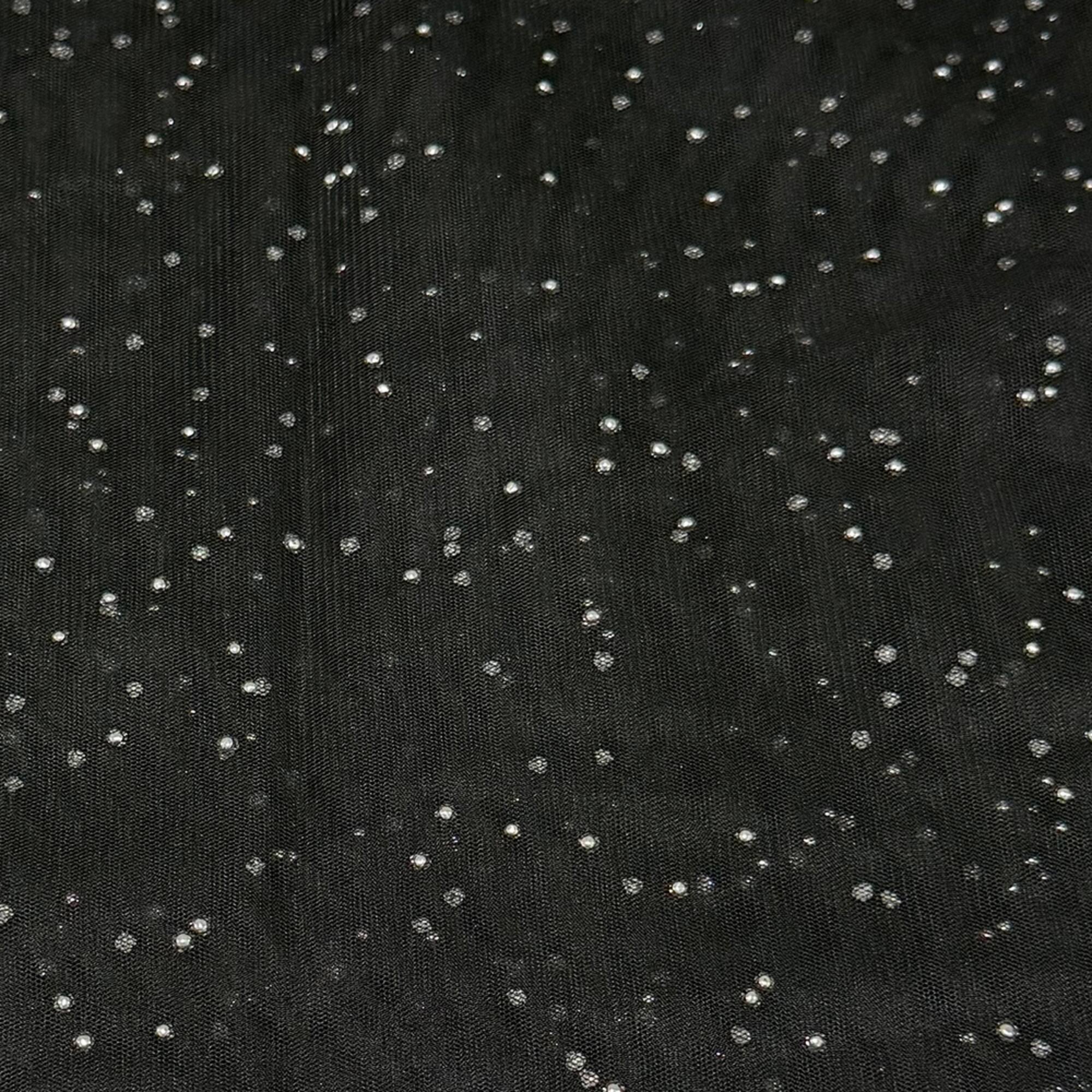 Feldman Black with Silver Sparkles Mesh